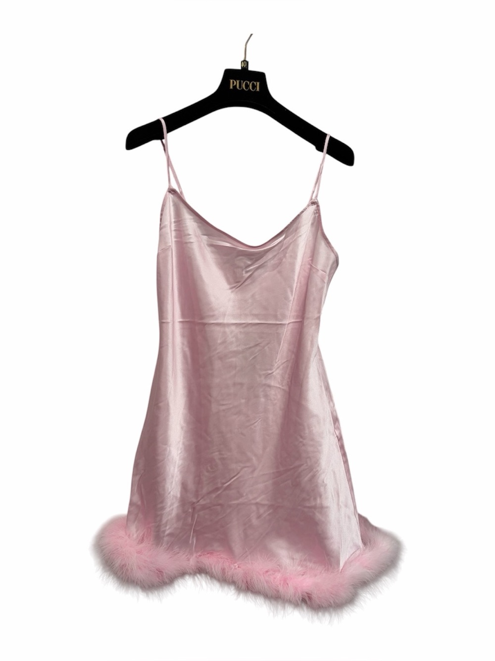SKIMS NWT Silk Feather Mini Dress Pink Cherry Blossom Women XXS - Picture 2 of 5